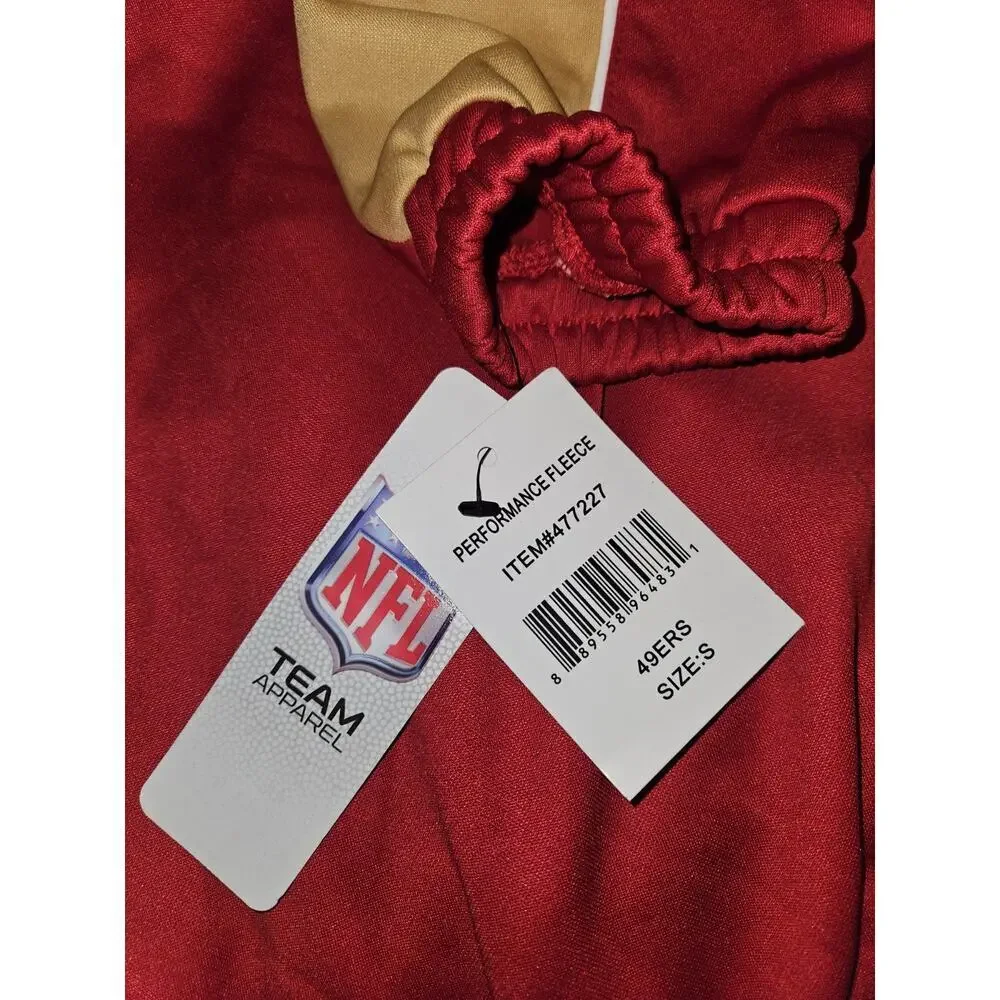 NWT! NFL San Francisco 49ers Pullover Performance Fleece 1/4 Zip Jacket Small